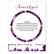 Natural Amethyst Beaded Stretch Bracelets for Women Men, without Paper Card