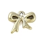 CCB Plastic Pendants, Bowknot, Golden, 16.5x20x5mm, Hole: 2mm