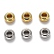 Brass Spacer Beads, Long-Lasting Plated, Rondelle, Mixed Color, 8x4mm, Hole: 4mm