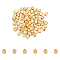 UNICRAFTALE 80Pcs 14K Gold Plated Cube Beads Matte Style Beads Textured Spacer Beads Cuboid Beads Metal Small Spacer Beads Loose Beads for Bracelet Jewelry Making
