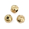 Textured 316 Surgical Stainless Steel Beads, Round, Ion Plating(IP), Golden, 6mm, Hole: 1.5mm