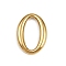 304 Stainless Steel Pendants, Oval, Golden, 30.5x22x4.8mm