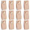 Rectangle Leather Drawer Handles, with Iron Screw, Beige, 20x100x2mm