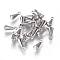 Non-Tarnish 304 Stainless Steel Charms, Chain Extender Drop, Teardrop, Stainless Steel Color, 9.8x4mm, Hole: 1.6mm