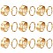18Pcs 18 Style Heart & Dinosaur & Dolphin & Plane & Moon & Butterfly & Star Alloy Cuff Rings Set, Couples Matching Best Friend Promise Rings for Friends Lovers, Golden, US Size 6 1/2(16.9mm)