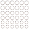 1 Box 600Pcs Small Open Jump Rings Silver Split Rings Bulk Stainless Steel Hypoallergenic Thick Round Single Loop Ring Connector for Jewelry Making Supplies Necklaces Bracelet Earrings DIY