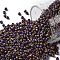 TOHO Round Seed Beads, Japanese Seed Beads, (406F) Matte-Opaque-Rainbow Oxblood, 11/0, 2.2mm, Hole: 0.8mm, about 5555pcs/50g