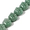 Natural Green Aventurine Beads Strands, Cat's Paw, 16x14x9.5mm, Hole: 1mm, about 13pcs/strand, 7.20''(18.3cm)