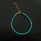 New Chinese Style Faceted Synthetic Turquoise Beaded Bracelets, Hand Decoration Trendy for Women, Golden