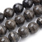 Natural Wood Lace Stone Beads Strands, Round, 10mm, Hole: 1mm, about 40pcs/strand, 15.7 inch