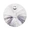 Preciosa® Crystal Pendants, Czech Crystal, 433 61 306 Rivoli, 00030 Crystal, 10mm, Hole: 1.4mm