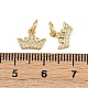 Латунные микропаве прозрачные кубические циркониевые подвески KK-A269-29G-3