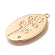 Латунные микро проложить кубического циркония подвески KK-U038-05G-04-2