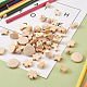 Необработанные деревянные бусины и подвески WOOD-TA0001-32-7