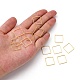 Квадрат латунь связывая кольца X-EC03015mm-NFG-3