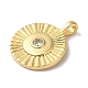 Подвески из латуни и кубического циркония KK-L216-060G-2
