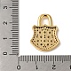 Латунные микропроволочные кубические циркониевые подвески KK-R162-029C-G-3