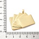 Подвески из латуни с микропаве из кубических цирконий и эмали KK-Q098-17G-A-3