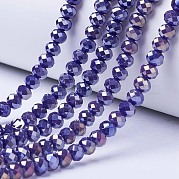 Стеклянные бусины с гальваническим покрытием  EGLA-A034-P3mm-B07