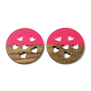 Подвески из смолы и ореха WOOD-I013-05B