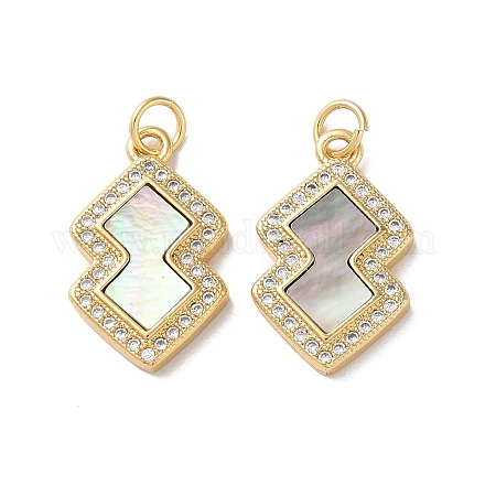 Латунные микро проложить кубического циркония подвески KK-B083-19G-01-1