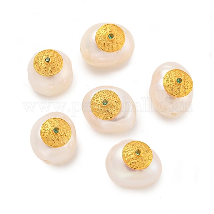 Овальные бусины из натурального пресноводного жемчуга PEAR-K009-01G-1