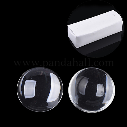 Прозрачные стеклянные кабошоны GGLA-R026-48mm-B-1