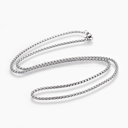 Не тускнеющие цепочки из нержавеющей стали 304 NJEW-F242-13P-A-1