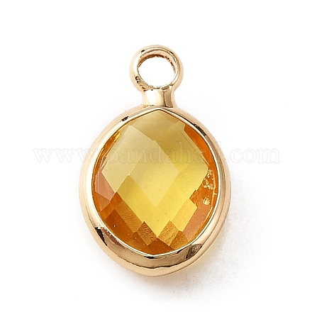Граненые подвески стекла KK-WH0046-59G-11-1