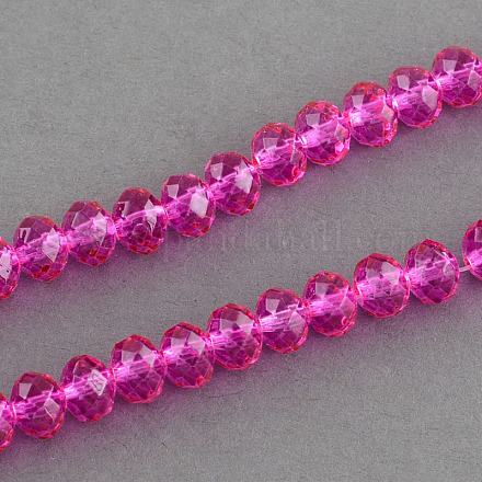 Лакированные стеклянные бусины  DGLA-R030-6mm-06-1