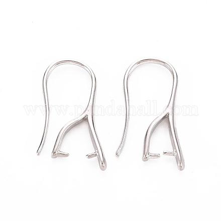 Латунные крючки для сережек KK-R037-05P-A-1