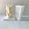 DIY Candle Making Silicone Molds, Resin Casting Molds, Owal with Basket, White, 10.7x6.5x6.3cm