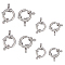 UNICRAFTALE 10pcs 2 Sizes 10mm/12mm Spring Clasps Stainless Steel Spring Ring Clasps Closed Ring Clasps Smooth Surface Clasp Connector Findings for DIY Jewelry Making, Stainless Steel Color