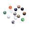 Gemstone Cabochons, Half Round/Dome, Mixed Stone, Mixed Color, 12x4mm