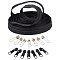 Garment Accessories, Zip-Fastener Component Sets, Nylon Zipper & Zipper Puller, Black, 26x2mm, about 10yard