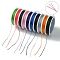 10 Rolls 10 Colors 10M 9-ply Polyester Round Thread, for Craft Tassel Making, Mixed Color, 0.3mm, about 10.94 Yards(10m)/Roll, 1 roll/color