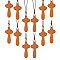 Wood Cross Pendant Decorations, Home Car Hanging Decorations, Peru, 410mm