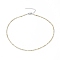 Cubic Zirconia Beaded Necklaces, with 304 Stainless Steel Lobster Claw Clasps and 316 Surgical Stainless Steel Chain Extender, Olive Drab, 15.75 inch(40cm)