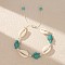 Bohemian Starfish & Shell Braided Beaded Bracelets, Summer Beach Bacation Bracelets for Women