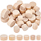 36Pcs 6 Style Bamboo Bottle Stoppers, Column, BurlyWood, 20~35x17~18mm