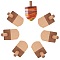 GORGECRAFT 15PCS Unfinished Wooden Toys Blank Dreidel Wooden Ready to Decorate, Perfect for Hanukkah Party's