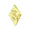 Textured 201 Stainless Steel Pendants, Golden, Rhombus, 32.5x18x2mm, Hole: 1.8mm
