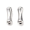 Brass Beads, Cadmium Free & Nickel Free & Lead Free, Nuggets, Platinum, 17.5x6mm, Hole: 2.3mm