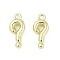 Alloy Pendants, Question Mark and Exclamation Point Charms, Lead Free & Cadmium Free & Nickel Free, Rack Plating, Golden, 13x5.5x2.5mm, Hole: 1.2mm