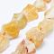 Natural Citrine Beads Strands, Nuggets, 18~37x12~30mm, Hole: 2mm, about 16~17pcs/strand, 16.5 inch~17.3 inch(42~44cm)