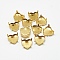 201 Stainless Steel Sew on Prong Settings, Claw Settings for Pointed Back Rhinestone, Heart, Golden, Fit for 12x12mm Heart, 11.5x11.5x6mm, Hole: 1mm