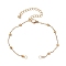 304 Stainless Steel Ball Link Chain Bracelet Making, Golden, 6-3/4 inch(17.1cm)