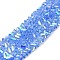 Transparent Glass Beads Strands, Faceted, AB Color, Triangle, Cornflower Blue, 4~4.5x4~4.5x2.5mm, Hole: 0.8mm, about 128~136pcs/strand, 11.10''~12.44''(28.2~31.6cm)