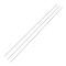 Steel Beading Needles with Hook for Bead Spinner, Curved Needles for Beading Jewelry, Stainless Steel Color, 25.3x0.06cm