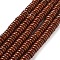 Natural Red Jasper Beads Strands, Rondelle, 6~6.5x2~2.5mm, Hole: 1.2mm, about 156~158pcs/strand, 15.12~15.20 inch(38.4~38.6cm)
